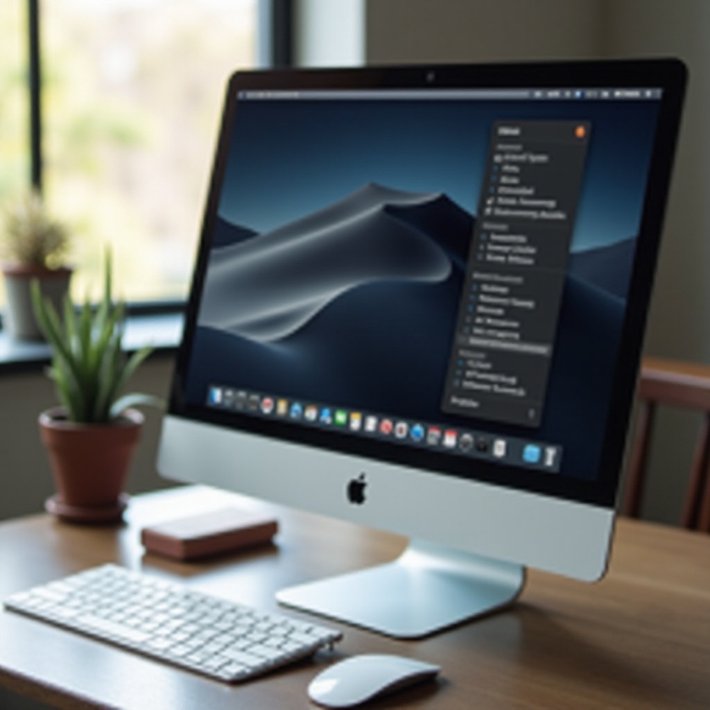 how to access menu bar on mac without mouse